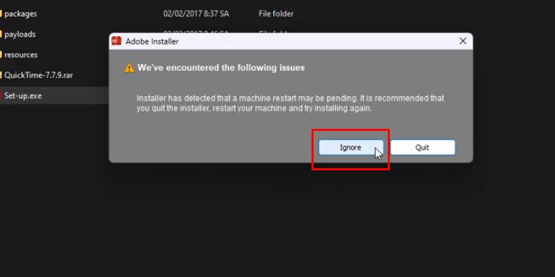 After Effects CS6 Hướng Dẫn Cài Đặt Chi Tiết 12 Chọn ignore