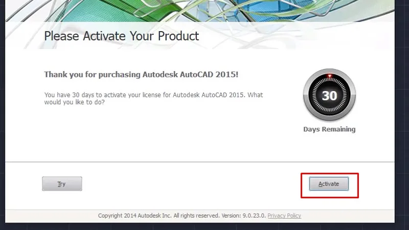 Autocad 2015 Xem video sẽ thành công 22 Bấm Activate