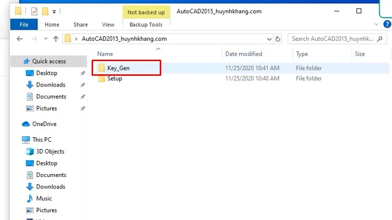 Autocad 2015 Xem video sẽ thành công 23 Vào thư mục Key_Gen