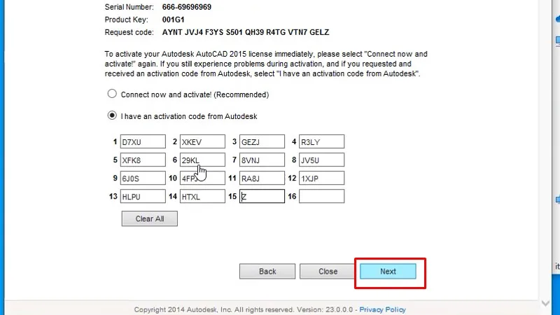 Autocad 2015 Xem video sẽ thành công 33 Bấm Next