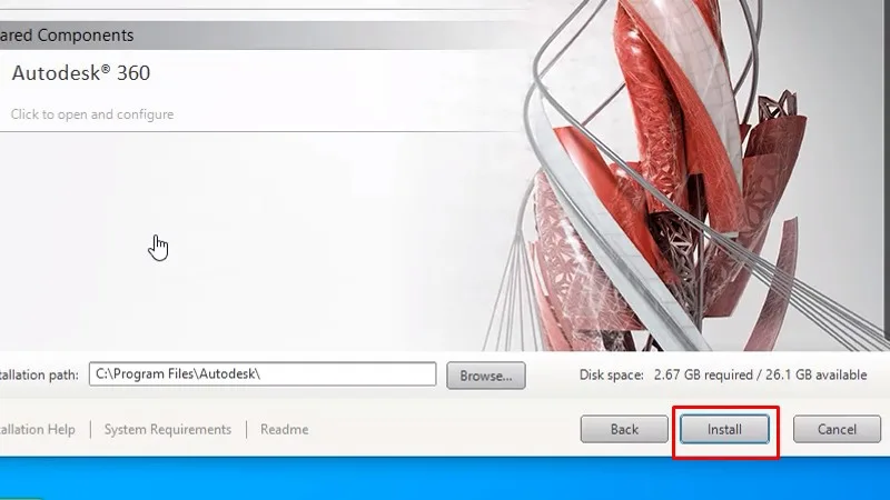 Autocad 2015 Xem video sẽ thành công 16 Bấm vào Install