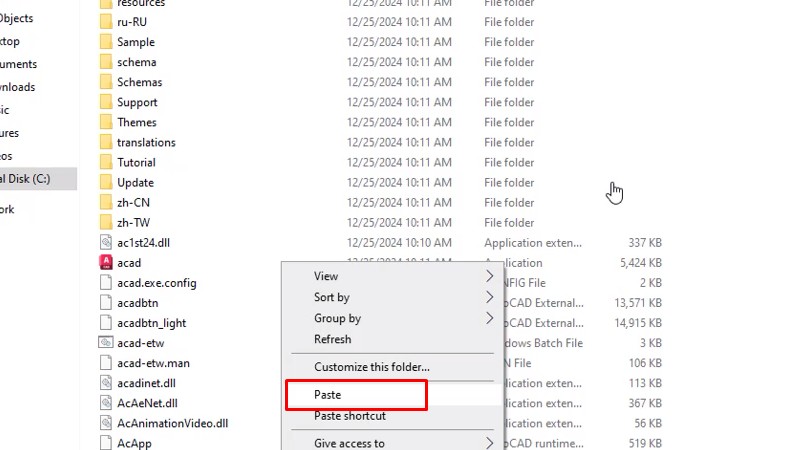Tải AutoCad 2024: Hướng Dẫn Cài Đặt Thành Công 18 Paste vào như hình