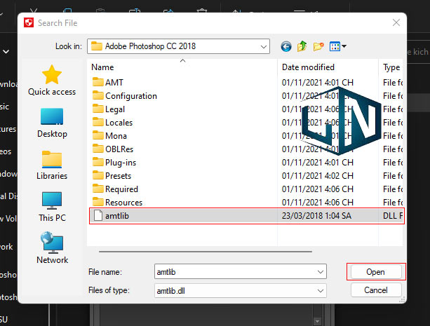 Chọn file amtlib Chọn file amtlib