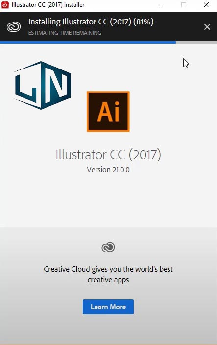 Đợi phần mềm tự động cài đặt