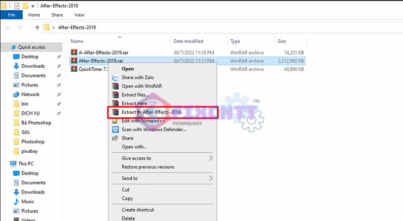 cài After Effects 2019