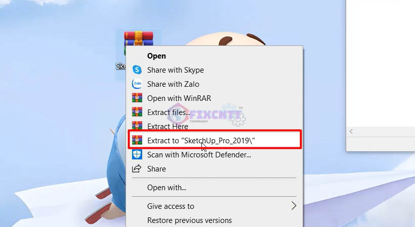 Giải nén phần mềm