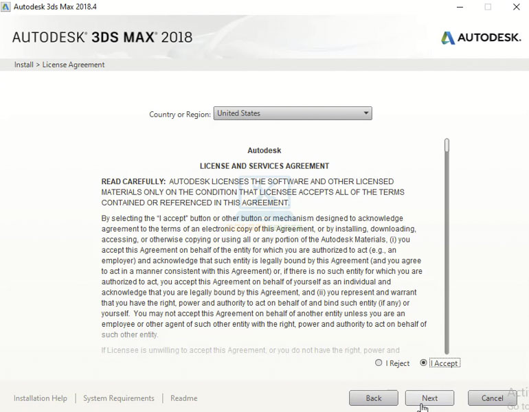 Tích chọn I Accept xong ta nhấn Next