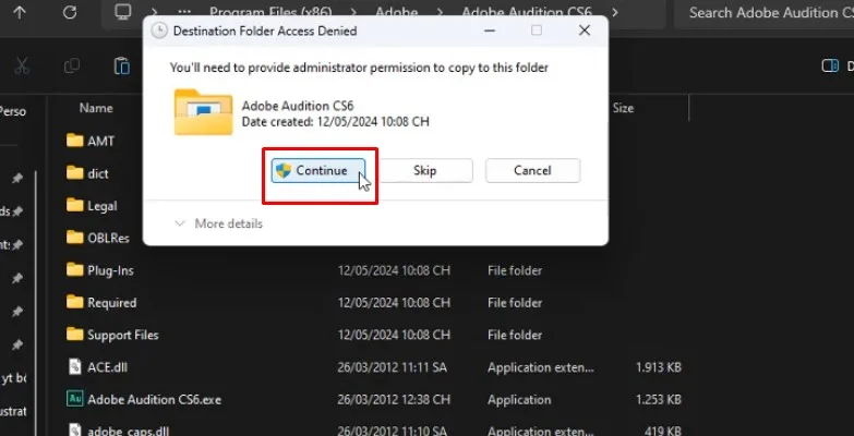 Adobe Audition CS6 Hướng Dẫn Cài Đặt Chi Tiết 23 bấm vào continue và hoàn tất quá trinh cài đặt