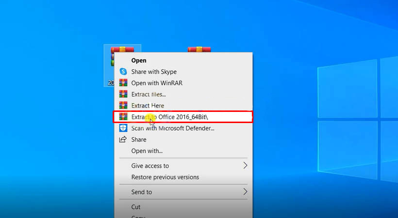 Giải nén bằng WinRar Giải nén bằng WinRar