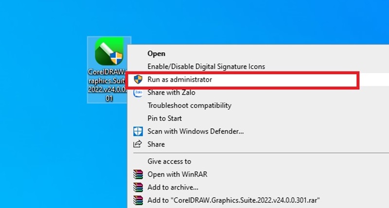 Chạy file setup.exe với quyền admin để bắt đầu cài đặt Chạy file setup.exe với quyền admin để bắt đầu cài đặt