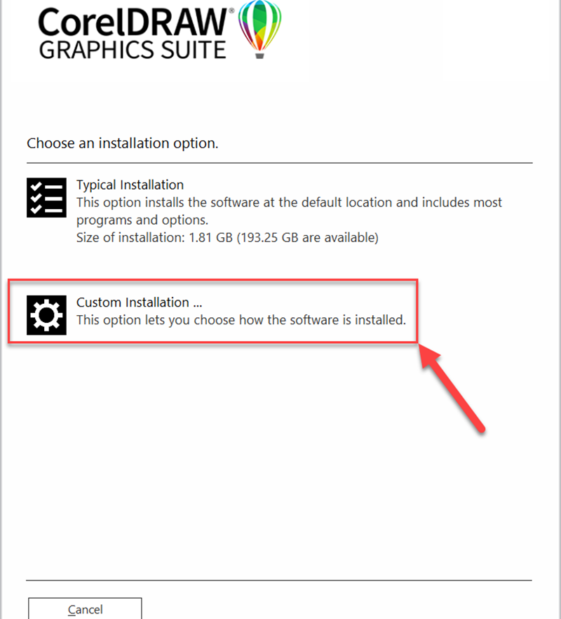 Chọn Typical hoặc Custom Installation để tiếp tục cài đặt Chọn Typical hoặc Custom Installation để tiếp tục cài đặt