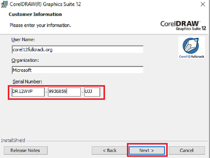Nhập Serial Number