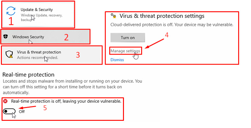 lưu ý khi cài đặt